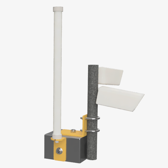 CornerLink mounted on a shipping container corner casting